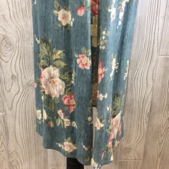 𝅺k Studio Sleeveless Maxi Dress Floral Print Size 10 - Picture 7 of 12